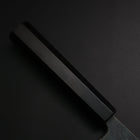 Santoku Blue Steel #2 Kurouchi Manche en Buffle et Ébène 165mm-[Musashi]-[Couteaux de cuisine japonais]