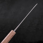 Santoku Blue Steel #2 Nashiji Revêtement Inox Manche Urushi Blanc 165mm-[Musashi]-[Couteaux de cuisine japonais]