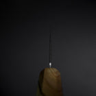 Santoku Blue Steel #2 Poli Manche en Olivier 170mm-[Musashi]-[Couteaux de cuisine japonais]