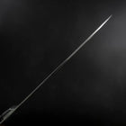 Santoku Blue Steel #2 Revêtement Inox Damas Coloré Manche Occidental en Karin 180mm-[Musashi]-[Couteaux de cuisine japonais]
