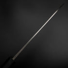 Santoku Blue Steel #2 Revêtement inox Nashiji Manche Urushi Bleu Sombre 165mm-[Musashi]-[Couteaux de cuisine japonais]