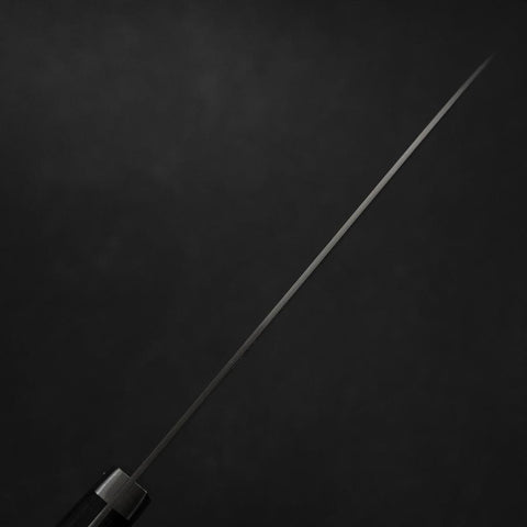 Santoku Blue Steel #2 Revêtement inox Poli Manche Occidental 165mm-[Musashi]-[Couteaux de cuisine japonais]