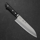Santoku Blue Steel #2 Revêtement inox Poli Manche Occidental 165mm-[Musashi]-[Couteaux de cuisine japonais]