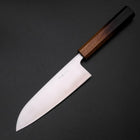 Santoku Blue Super Poli Manche Yaki Urushi 165mm-[Musashi]-[Couteaux de cuisine japonais]