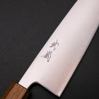 Santoku Blue Super Poli Manche Yaki Urushi 165mm-[Musashi]-[Couteaux de cuisine japonais]