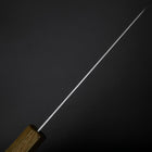 Santoku Blue Super Poli Manche Yaki Urushi 165mm-[Musashi]-[Couteaux de cuisine japonais]