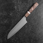 Santoku Blue Super Poli Manche en Érable 180mm-[Musashi]-[Couteaux de cuisine japonais]