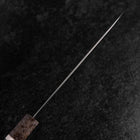 Santoku Blue Super Poli Manche en Érable 180mm-[Musashi]-[Couteaux de cuisine japonais]