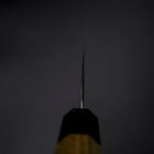 Santoku Blue Super Poli Manche en Zelkova 165mm-[Musashi]-[Couteaux de cuisine japonais]