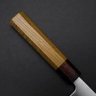 Santoku Blue Super Poli Manche en Zelkova 165mm-[Musashi]-[Couteaux de cuisine japonais]