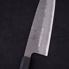 Santoku Blue Super Revêtement Inox Nashiji Manche en Buffle et Ébène 165mm-[Musashi]-[Couteaux de cuisine japonais]