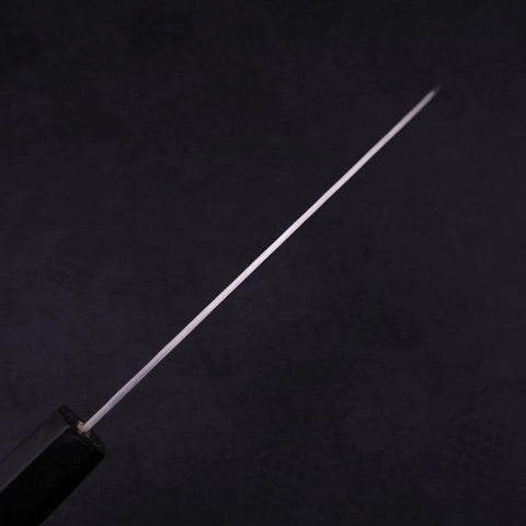Santoku Blue Super Revêtement Inox Nashiji Manche en Buffle et Ébène 165mm-[Musashi]-[Couteaux de cuisine japonais]
