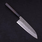 Santoku Blue Super Revêtement Inox Nashiji Manche en Buffle et Ébène 165mm-[Musashi]-[Couteaux de cuisine japonais]