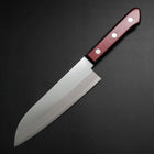 Santoku Blue Super Revêtement Inox Poli Manche Occidental Rouge et Noir 165mm-[Musashi]-[Couteaux de cuisine japonais]
