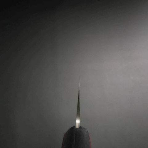 Santoku Blue Super Revêtement Inox Poli Manche Occidental Rouge et Noir 165mm-[Musashi]-[Couteaux de cuisine japonais]