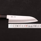 Santoku Blue Super Revêtement Inox Poli Manche en Bois de Rose 180mm-[Musashi]-[Couteaux de cuisine japonais]