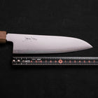 Santoku Chromax Poli Blanc Manche Urushi 170mm-[Musashi]-[Couteaux de cuisine japonais]