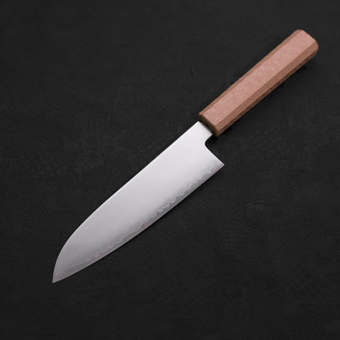 Santoku Chromax Poli Manche Urushi Blanc 170mm-[Musashi]-[Couteaux de cuisine japonais]