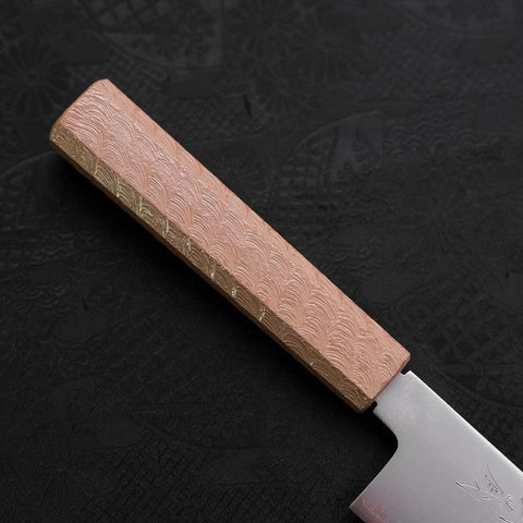 Santoku Chromax Poli Manche Urushi Blanc 170mm-[Musashi]-[Couteaux de cuisine japonais]