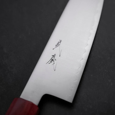 Santoku Chromax Poli Manche en Noyer 170mm-[Musashi]-[Couteaux de cuisine japonais]