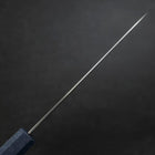 Santoku Chromax Polished Blue Urushi Handle 170mm-[Musashi]-[Couteaux de cuisine japonais]