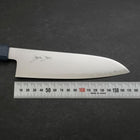 Santoku Chromax Polished Blue Urushi Handle 170mm-[Musashi]-[Couteaux de cuisine japonais]