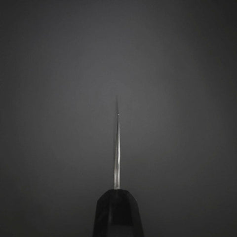 Santoku Cobalt Stainless Kurouchi Damas Manche en Buffle et Ébène 165mm-[Musashi]-[Couteaux de cuisine japonais]