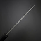 Santoku Cobalt Stainless Kurouchi Damas Manche en Buffle et Ébène 165mm-[Musashi]-[Couteaux de cuisine japonais]