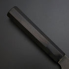 Santoku Cobalt Stainless Kurouchi Damas Manche en Buffle et Ébène 165mm-[Musashi]-[Couteaux de cuisine japonais]