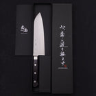 Santoku HAP-40 Poli Manche Occidental Noir 170mm-[Musashi]-[Couteaux de cuisine japonais]