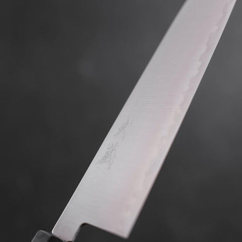 Santoku HAP-40 Poli Manche en Buffle et Ébène 180mm-[Musashi]-[Couteaux de cuisine japonais]