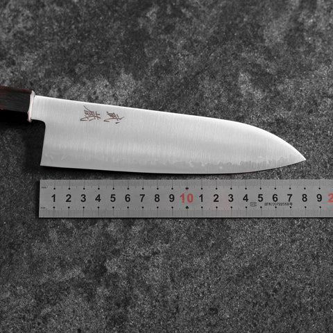 Santoku HAP-40 Poli Manche en Ébène 180mm-[Musashi]-[Couteaux de cuisine japonais]