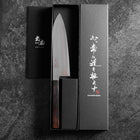 Santoku HAP-40 Polished Ebony Handle 180mm (7”)-[Musashi]-[Japanese-Kitchen-Knives]
