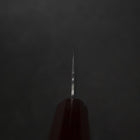 Santoku HAP40 Tsuchime Manche Urushi Rouge 180mm-[Musashi]-[Couteaux de cuisine japonais]