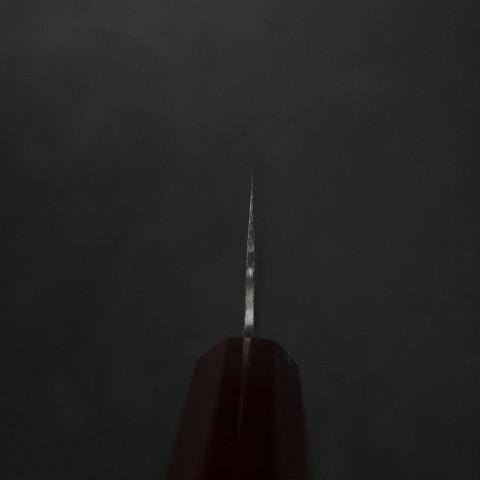 Santoku HAP40 Tsuchime Manche Urushi Rouge 180mm-[Musashi]-[Couteaux de cuisine japonais]