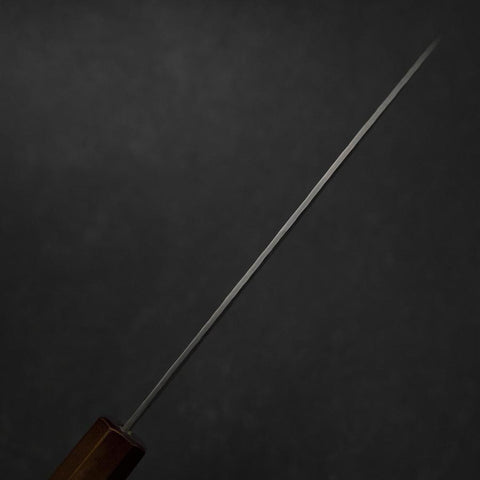 Santoku HAP40 Tsuchime Manche Urushi Rouge 180mm-[Musashi]-[Couteaux de cuisine japonais]