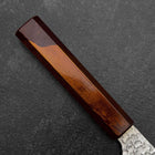 Santoku HAP40 Tsuchime Manche Urushi Rouge 180mm-[Musashi]-[Couteaux de cuisine japonais]
