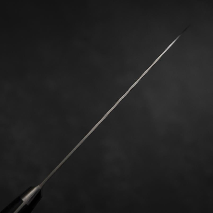 Santoku Molybdène Poli Manche Occidental Pourpre 180mm-[Musashi]-[Couteaux de cuisine japonais]