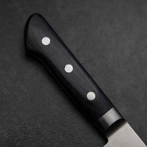 Santoku Molybdène Poli Manche Occidental Pourpre 180mm-[Musashi]-[Couteaux de cuisine japonais]