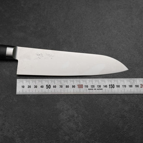 Santoku Molybdène Poli Manche Occidental Pourpre 180mm-[Musashi]-[Couteaux de cuisine japonais]