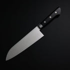 Santoku Molybdène Poli Noir Manche Occidental 175mm-[Musashi]-[Couteaux de cuisine japonais]