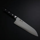 Santoku Molybdène Poli Noir Manche Occidental 175mm-[Musashi]-[Couteaux de cuisine japonais]