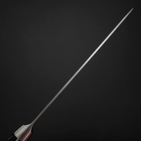 Santoku Molybdenum Poli Manche Occidental Noir 175mm-[Musashi]-[Couteaux de cuisine japonais]