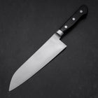 Santoku Molybdenum Poli Manche Occidental Noir 180mm-[Musashi]-[Couteaux de cuisine japonais]
