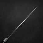 Santoku Molybdenum Poli Manche Occidental Noir 180mm-[Musashi]-[Couteaux de cuisine japonais]