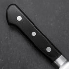 Santoku Molybdenum Poli Manche Occidental Noir 180mm-[Musashi]-[Couteaux de cuisine japonais]
