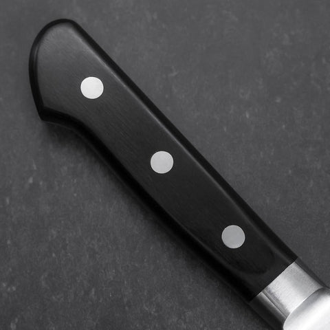 Santoku Molybdenum Poli Manche Occidental Noir 180mm-[Musashi]-[Couteaux de cuisine japonais]