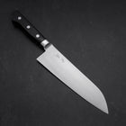 Santoku Molybdenum Poli Manche Occidental Noir 180mm-[Musashi]-[Couteaux de cuisine japonais]