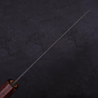 Santoku Revêtement Inox Blue Super Kurouchi Tsuchime Manche Zelkova 165mm-[Musashi]-[Couteaux de cuisine japonais]