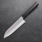 Santoku Revêtement Inox Blue Super Poli Manche Buffle et Ébène 140mm-[Musashi]-[Couteaux de cuisine japonais]